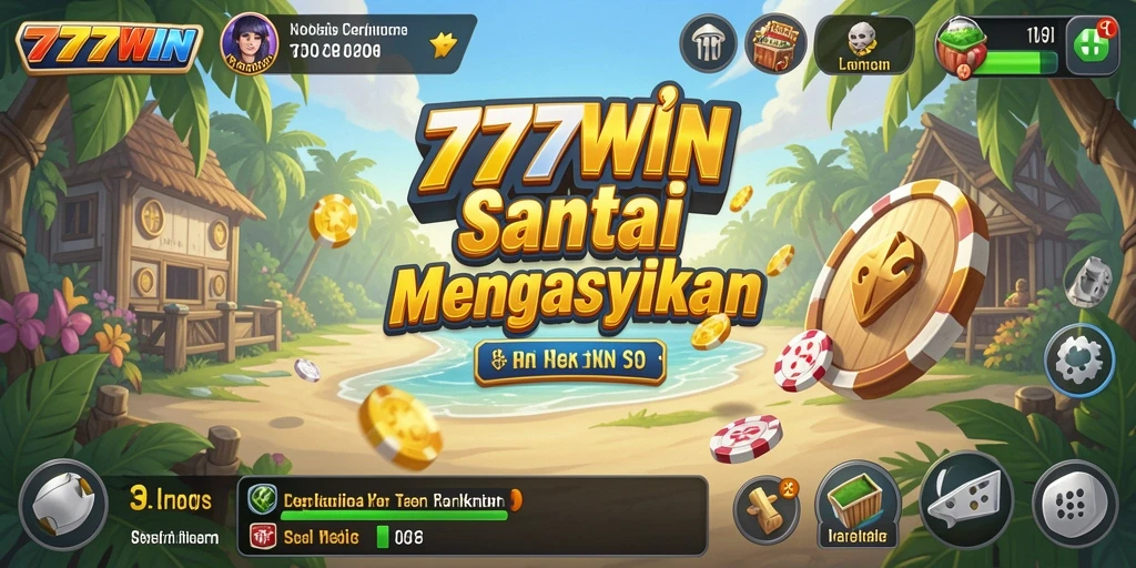Tampilan gameplay <strong>777WIN</strong> yang cerah dan menarik.