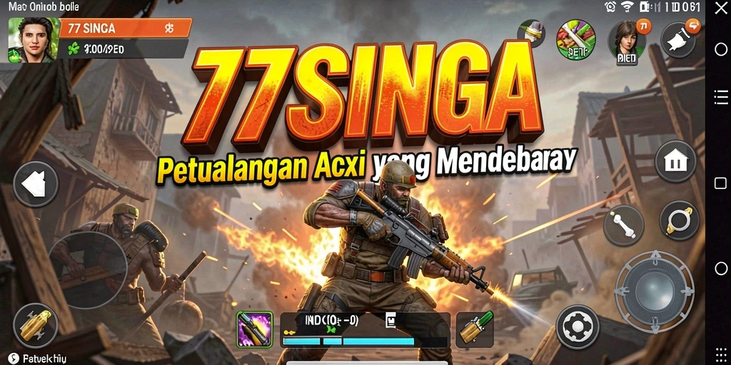 Tampilan menegangkan dari gameplay 77SINGA yang penuh aksi.