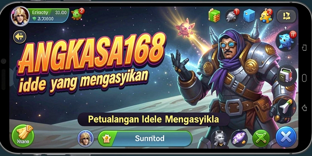 Tampilan gameplay menarik dari ANGKASA168 dalam dunia Idle.