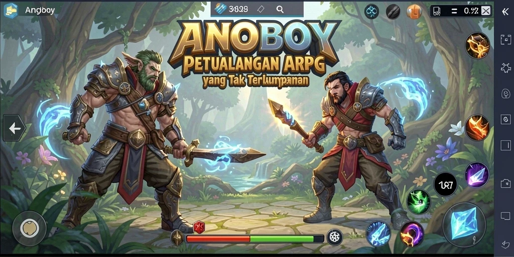 Tampilan menarik gameplay ANOBOY yang menegangkan.