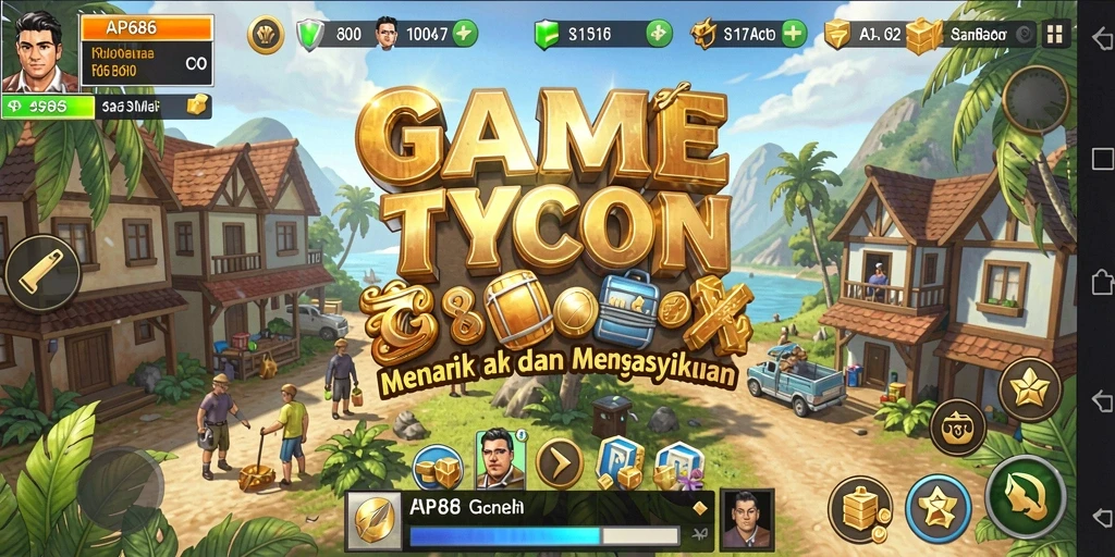 Gameplay AP686 yang menawan dengan elemen Tycoon yang menarik.