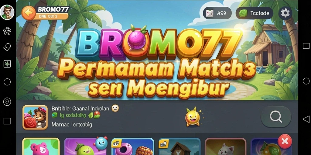 Tampilan permainan BROMO77 yang penuh warna dan menantang.