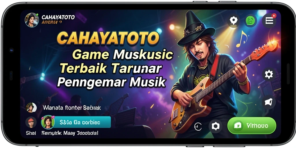 Screenshot utama CAHAYATOTO menampilkan gameplay menarik dengan tantangan musik.