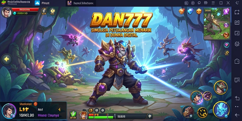 Screenshot gameplay yang menunjukkan petualangan seru dalam DAN777.