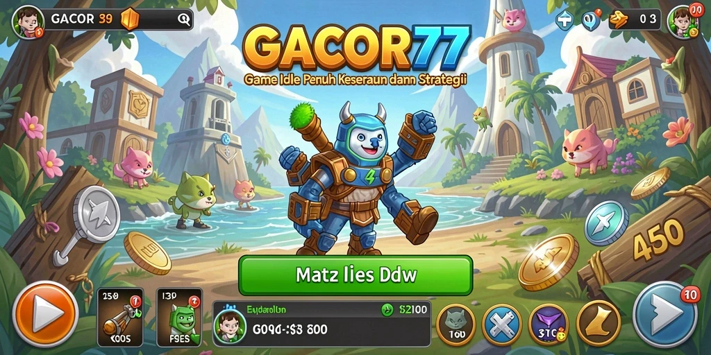 Tampilan gameplay GACOR77 yang menarik dan penuh aksi Idle.