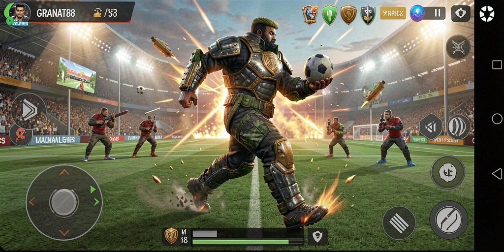 Tampilan menarik dari gameplay olahraga dalam GRANAT88.