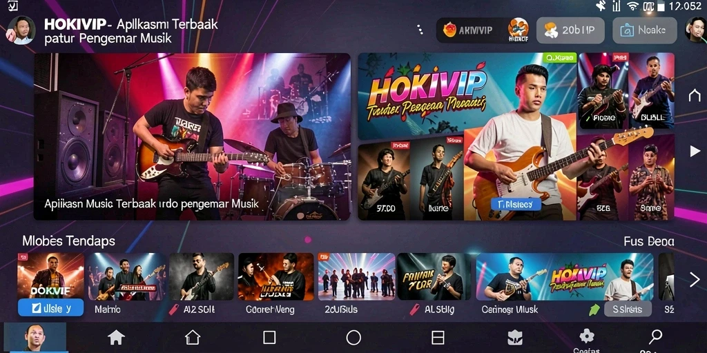 Tampilan gameplay HOKIVIP dengan fitur musik interaktif yang menyenangkan.