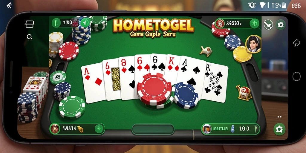 Tangkapan layar dari gameplay seru HOMETOGEL di Gaple.
