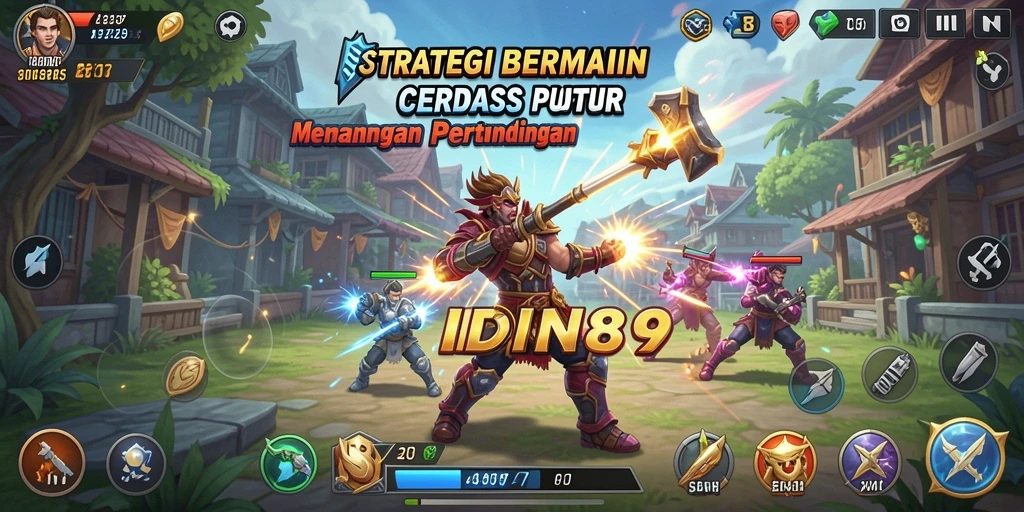 Tampilan gameplay menakjubkan dari IDN89 dalam pertempuran strategis.