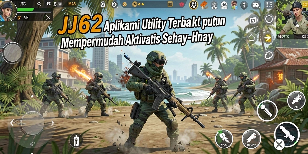 Tampilan antarmuka JJ62 yang ramah pengguna dan informatif.