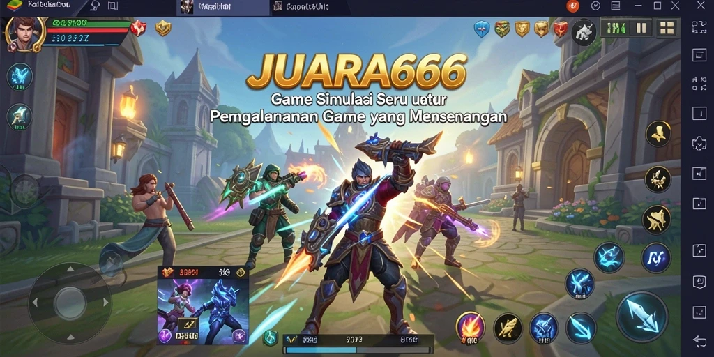 Screenshot utama JUARA666 menampilkan gameplay yang seru dan interaktif.