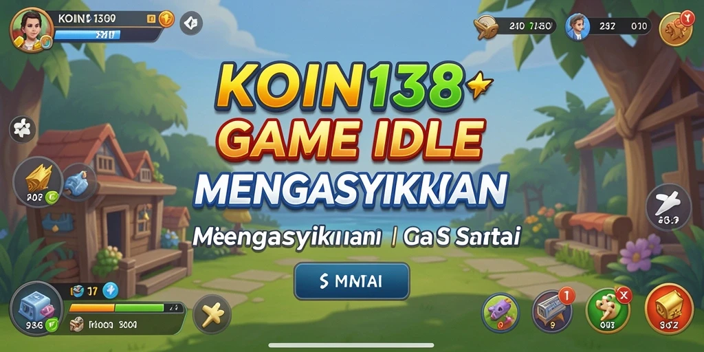 Screenshot utama KOIN138 menampilkan gameplay Idle yang mengasyikkan.