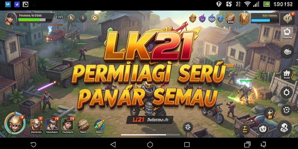 Screenshot gameplay LK21 menampilkan pertarungan strategi yang seru.