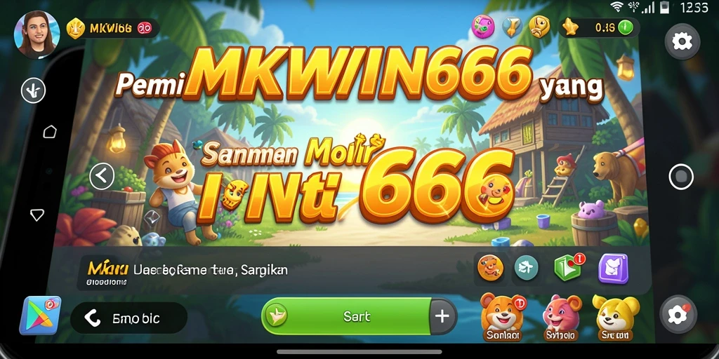 Tampilan gameplay santai dan menyenangkan di MKWIN666.
