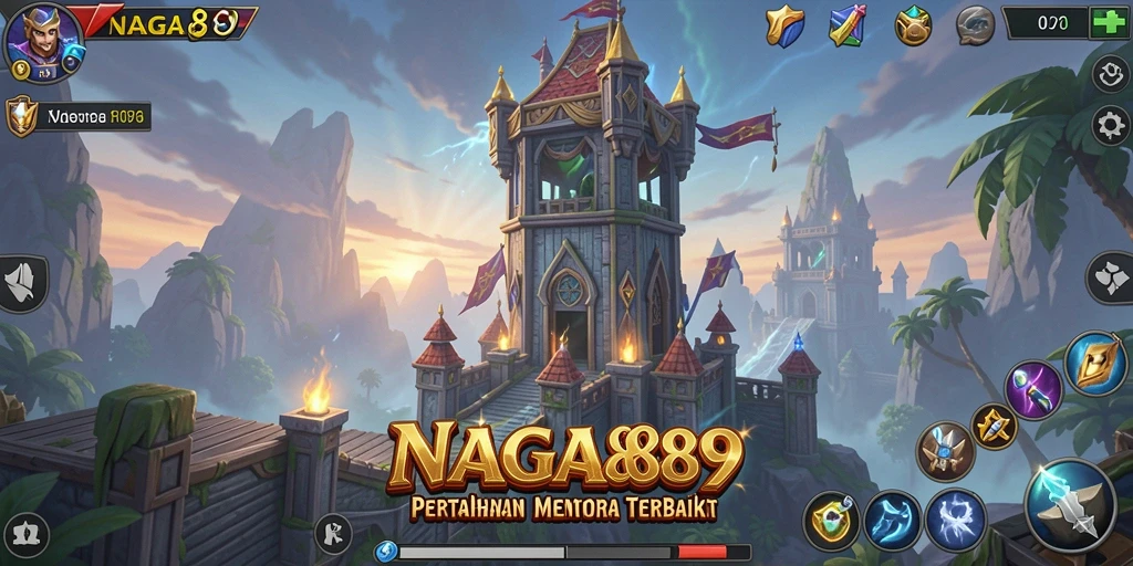 Gameplay seru dan menegangkan dari NAGA889 Tower Defense.