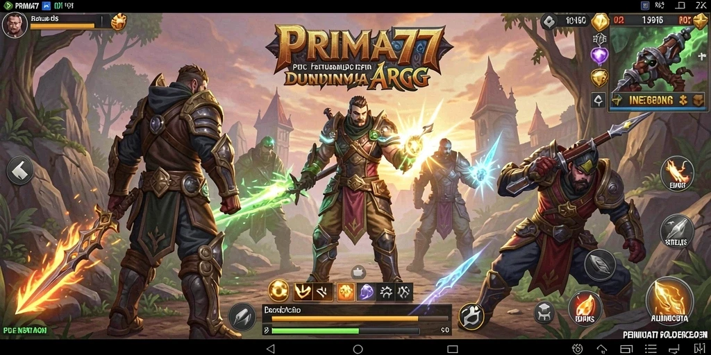 Tampilan gameplay ARPG yang menegangkan dan memukau.