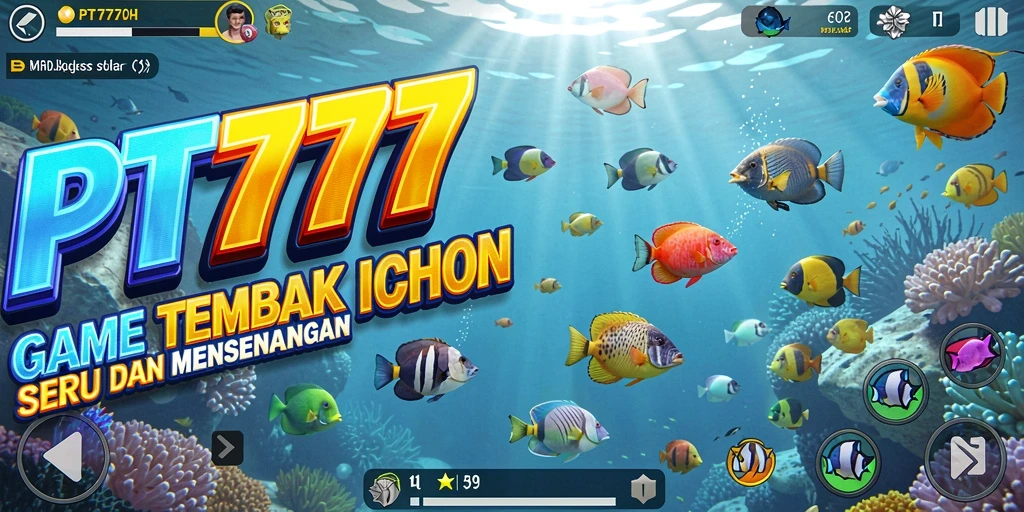 Tampilan gameplay Tembak Ikan yang menarik dan interaktif.