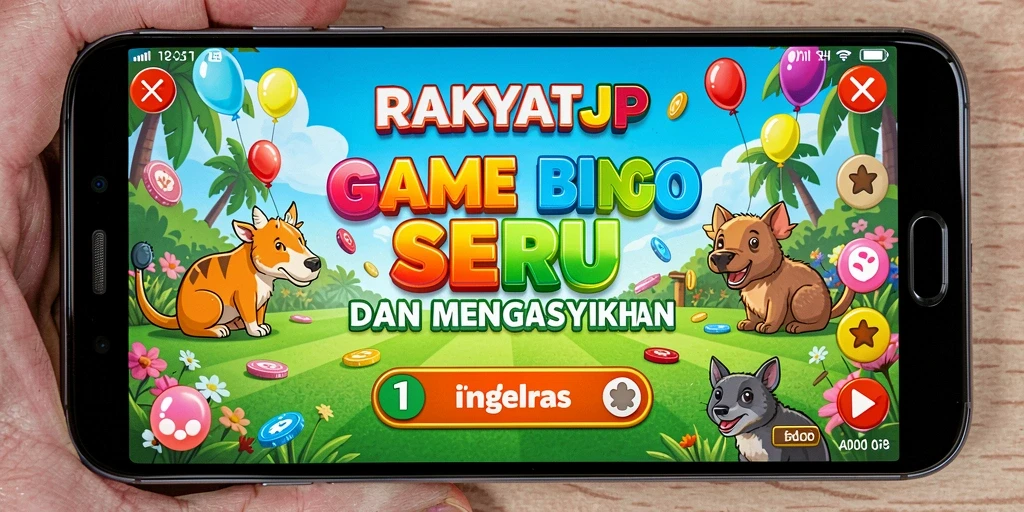 Tampilan gameplay seru dalam permainan Bingo RAKYATJP.