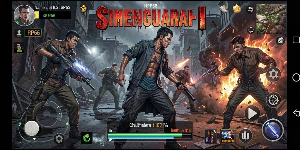 Screenshot permainan RP66 menampilkan pengalaman gameplay simulasi yang mendalam.