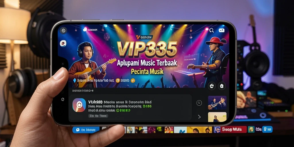 Tampilan gameplay VIP333 saat menjelajahi musik dan stasiun radio.